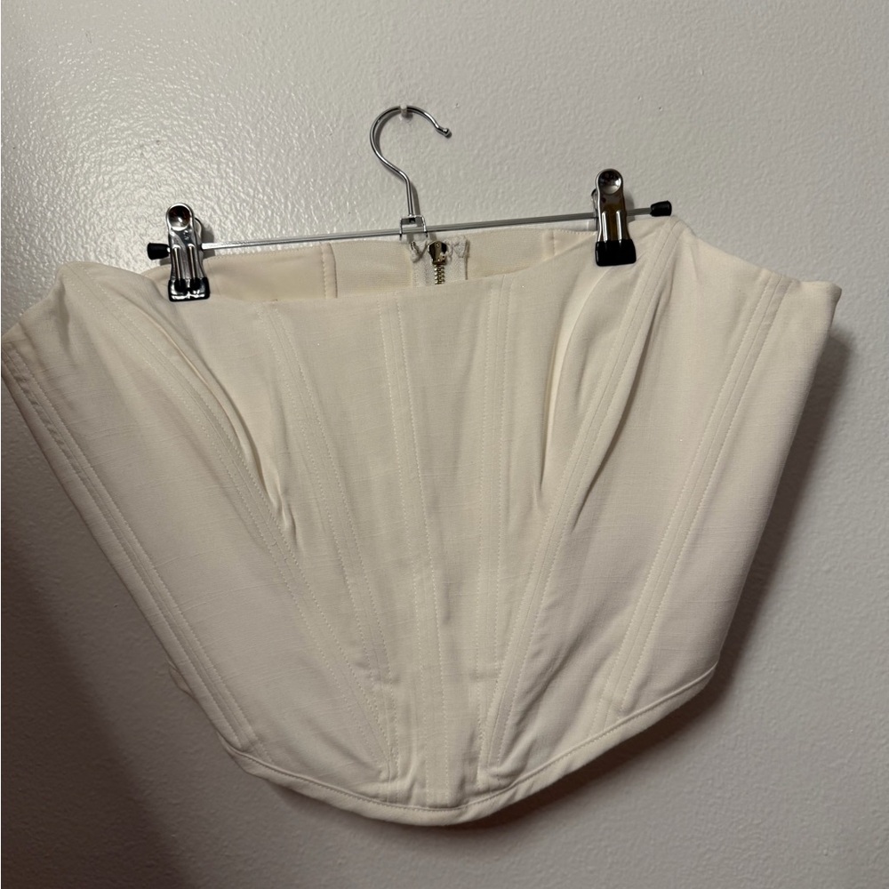 House of CB White Corset top